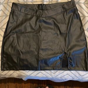 Pleather skirt